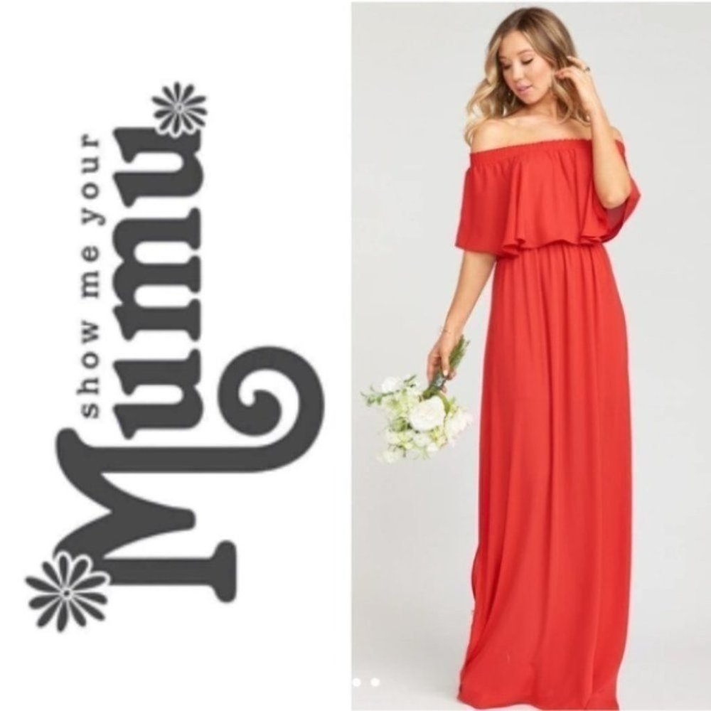 Show Me Your MuMu Hacienda Formal Bridesmaid Maxi Dress Hibiscus Size XXL